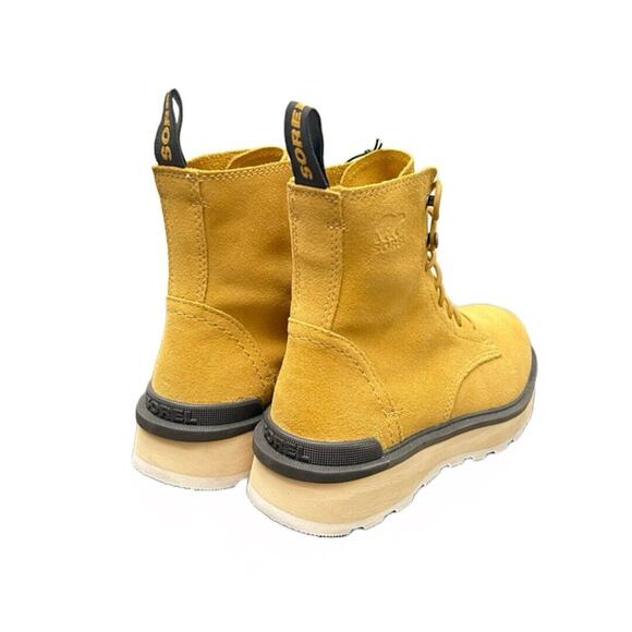 Sorel Women's Hi-Line Lace Boots Geo Yellow/Jet Combat Boots Size 6 NEW - Picture 5 of 7